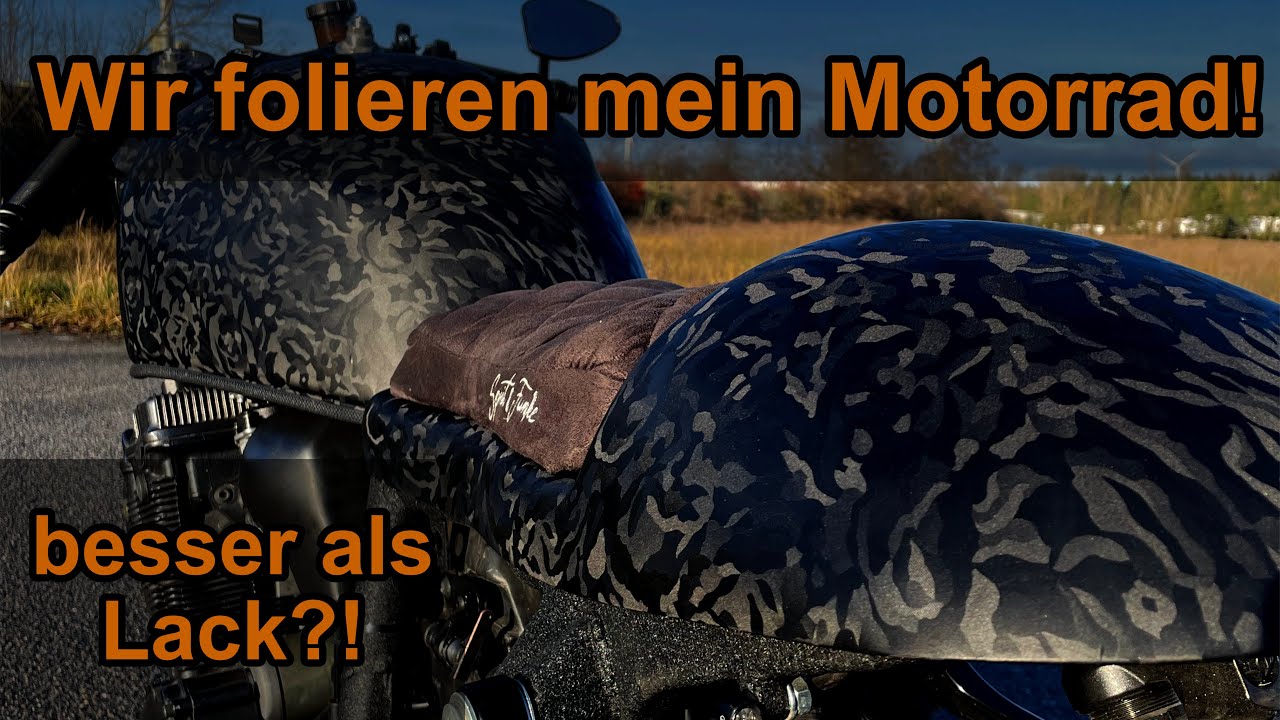 Wir folieren mein Motorrad!