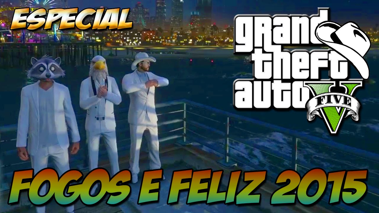 GTA 5 Online (PS4) - Especial fim de Ano, Fogos e Feliz 2015 a todos !
