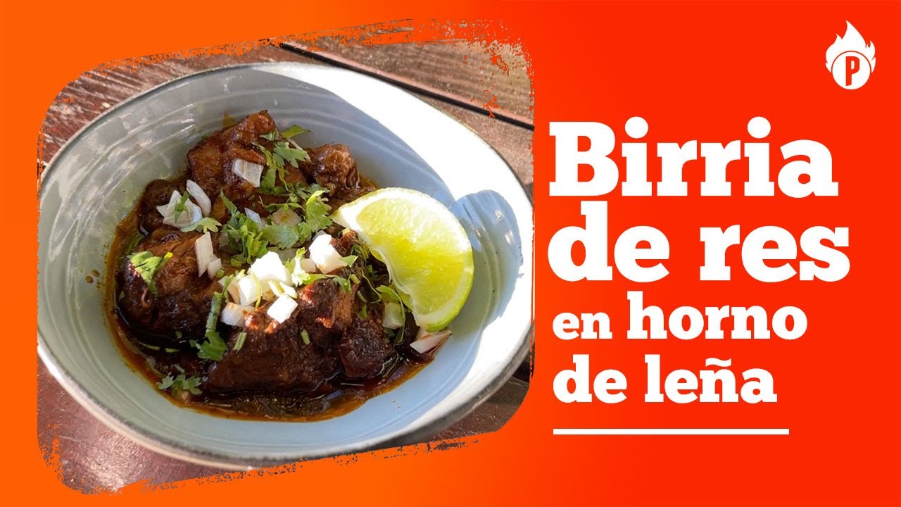 Birria de res en horno de leña
