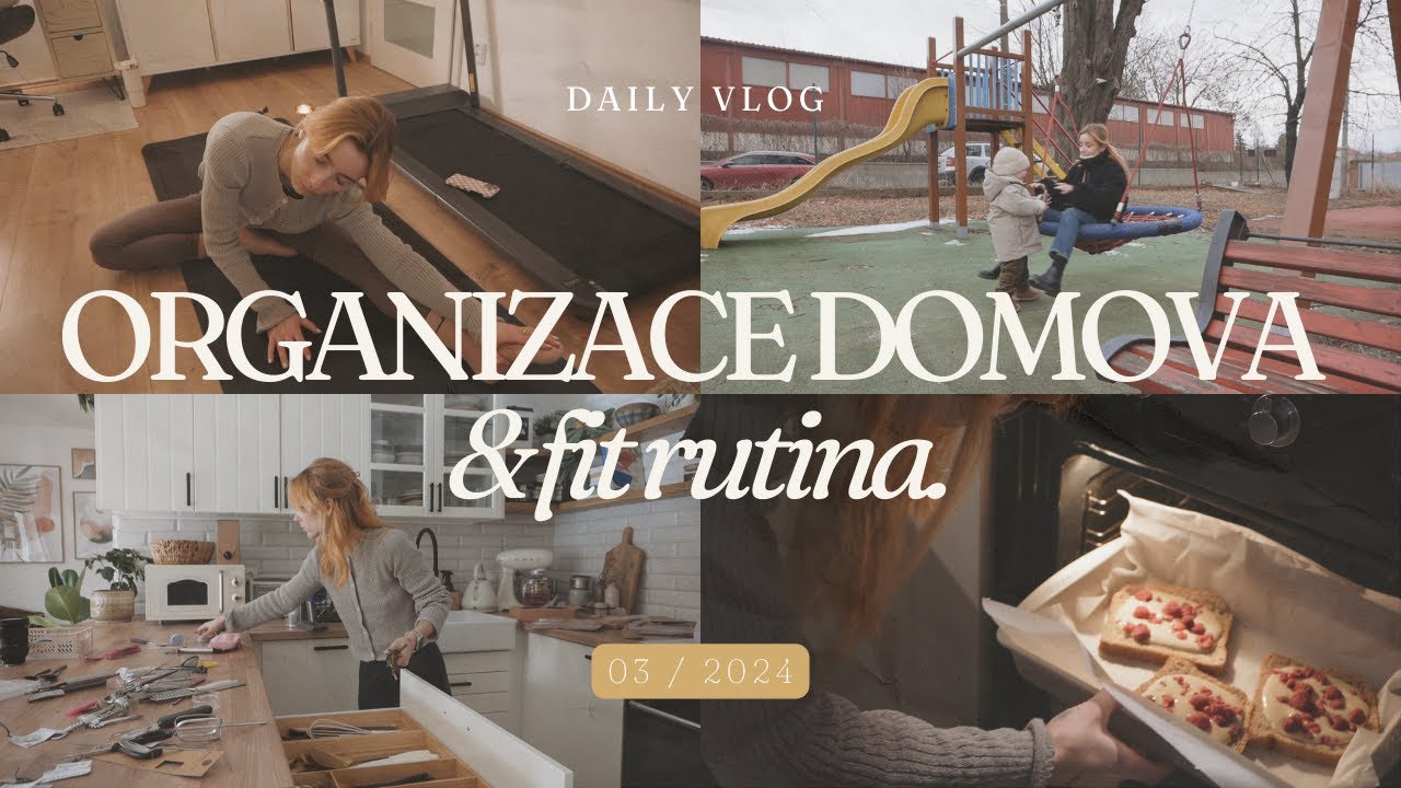 VLOG // organizace kuchyně, fit rutina & náš den.