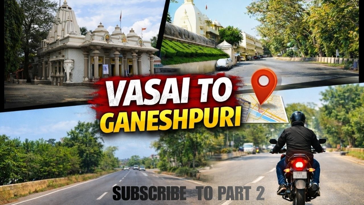 Beautiful Ride Vasai to Ganeshpuri | Temple Visit | Bike Vlog Part 1