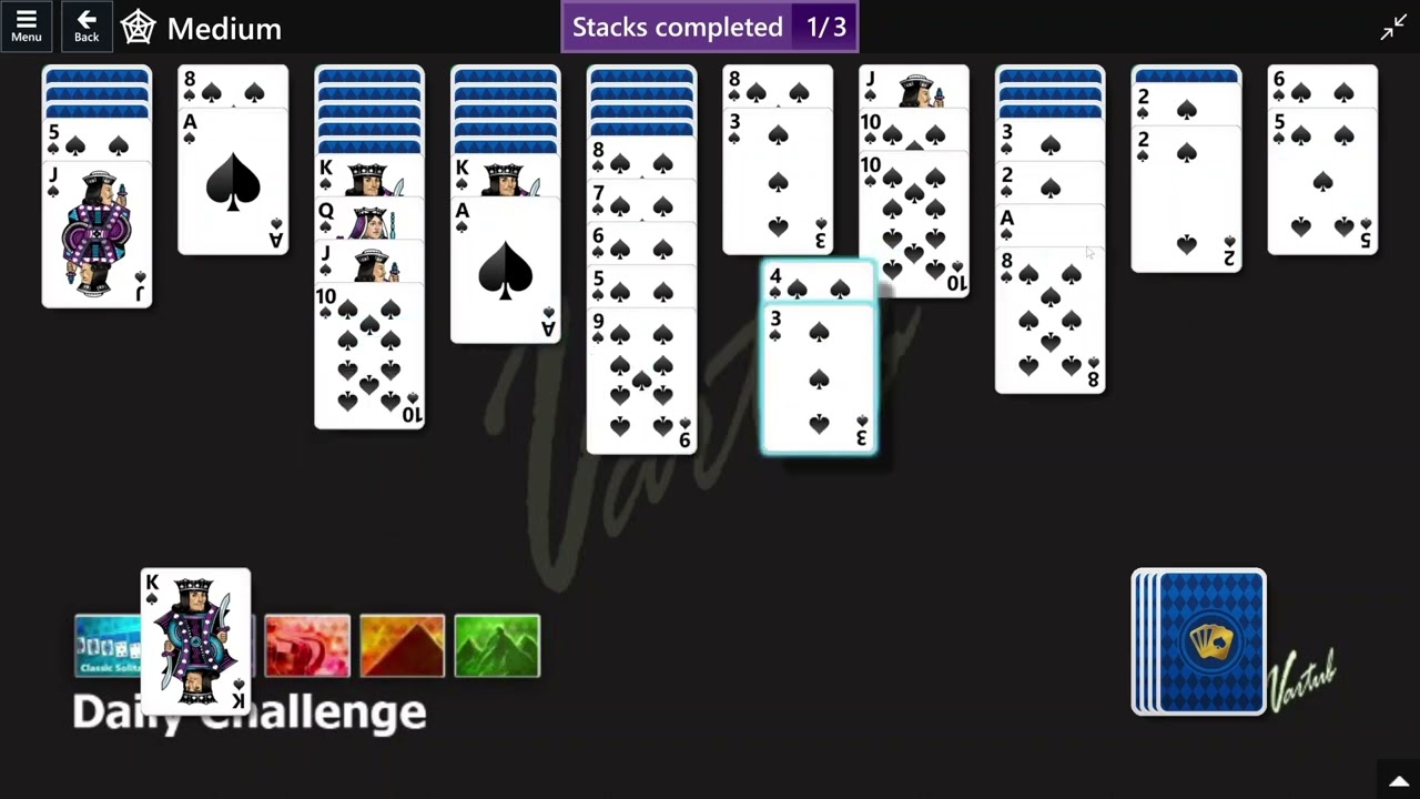 Microsoft Solitaire Collection | Daily Challenge December 31st 2022 | Spider Medium