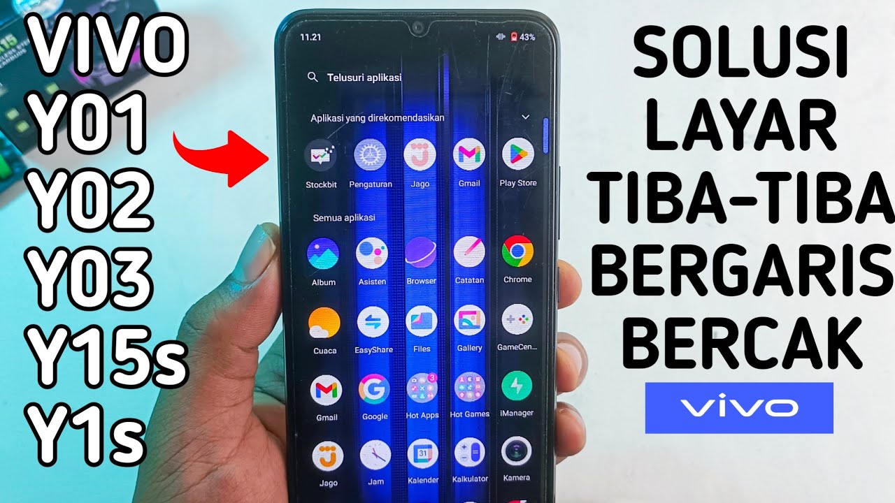 Jangan Panik! Begini Cara Atasi dan Perbaiki Layar Vivo Y01 Y02 Y03 Y15s Y1s Tiba-Tiba Bergaris