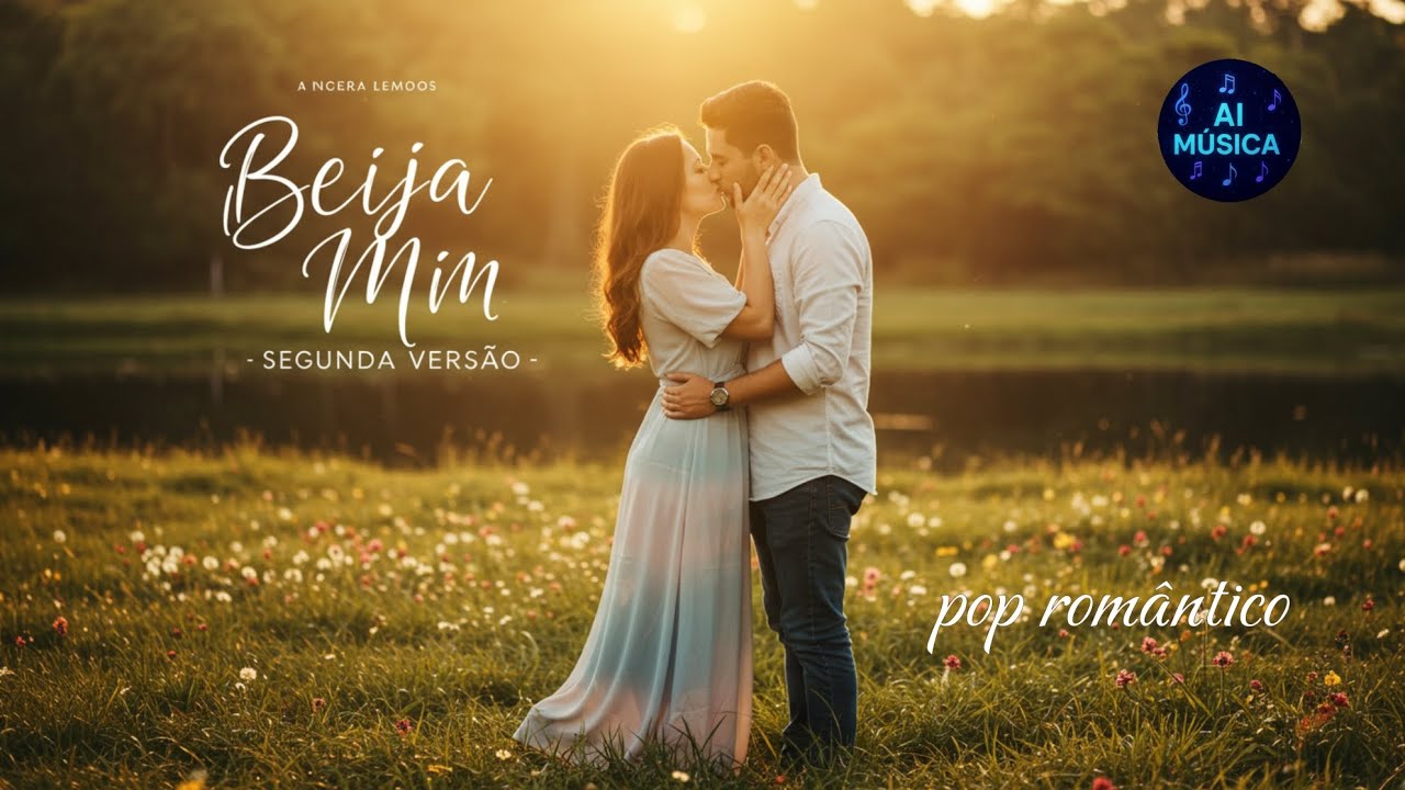 Pop romântico beija me segunda versão música AI 