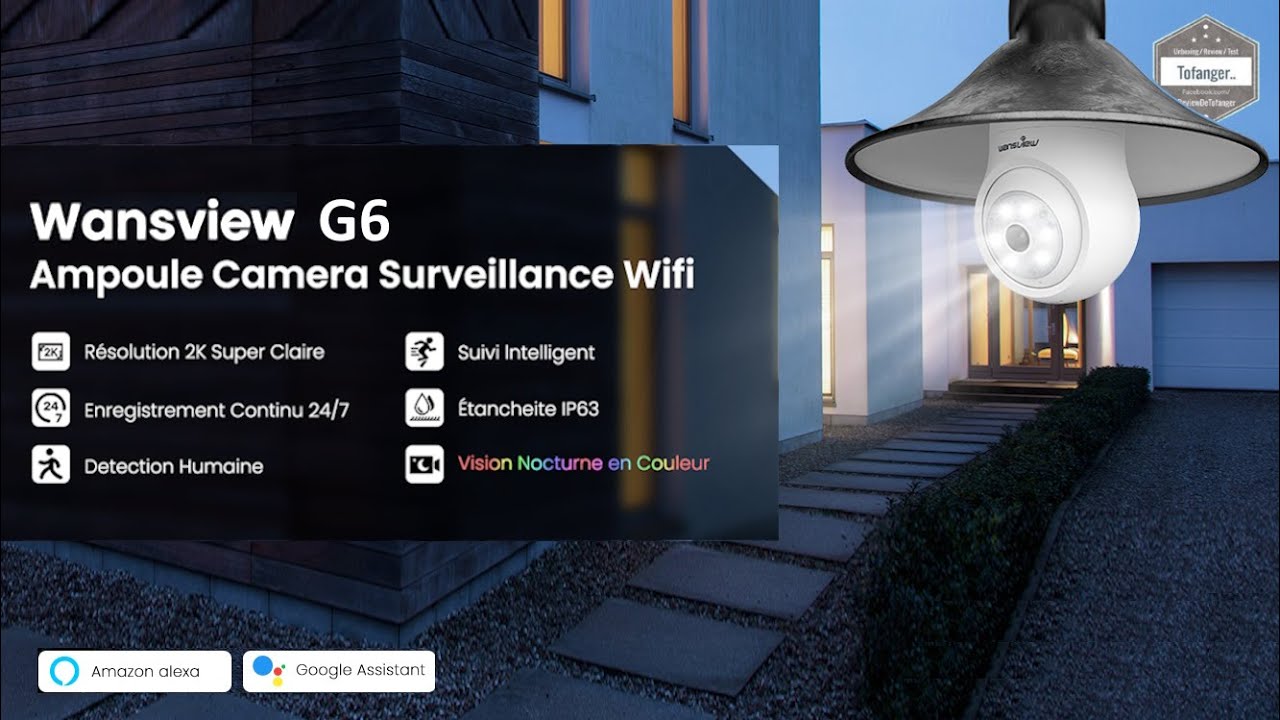 Wansview G6 Bulb Camera Surveillance 2K WiFi - Приложение Wanswiew Cloud - Android и iOS -Распаковка
