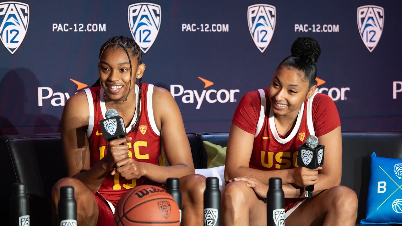 Rayah Marshall and JuJu Watkins Press Conference | 2023 Pac-12 Women&rsquo;s Basketball Media Day | USC
