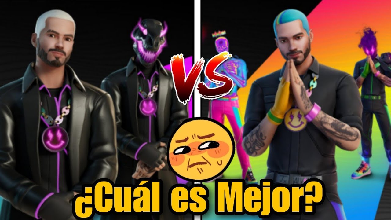 ¿CUÁL es la MEJOR SKIN de J BALVIN en FORTNITE? J Balvin VS J Balvin Recargado (Review) - Mane22