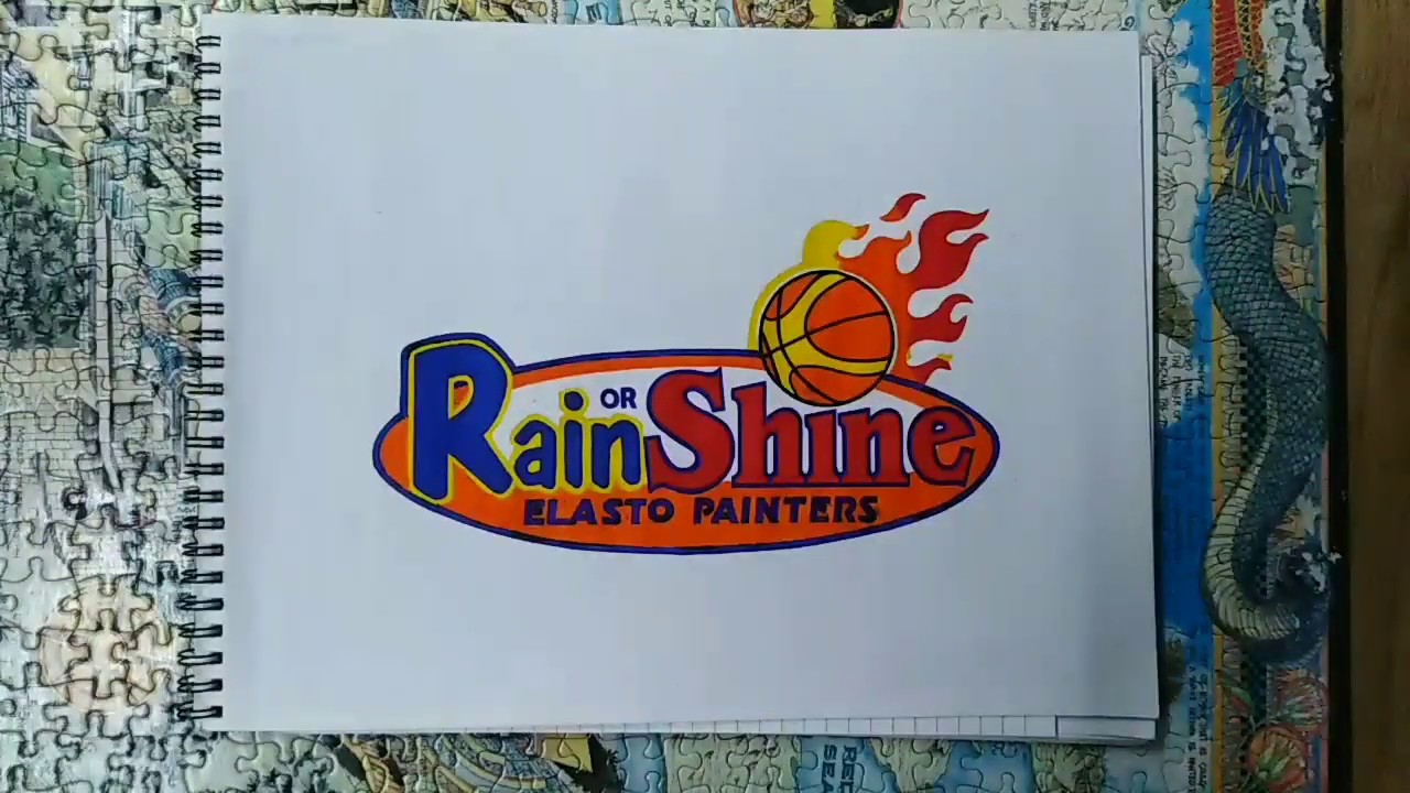 How to Draw the RAIN OR SHINE ELASTO PAINTERS Logo - PBA Team