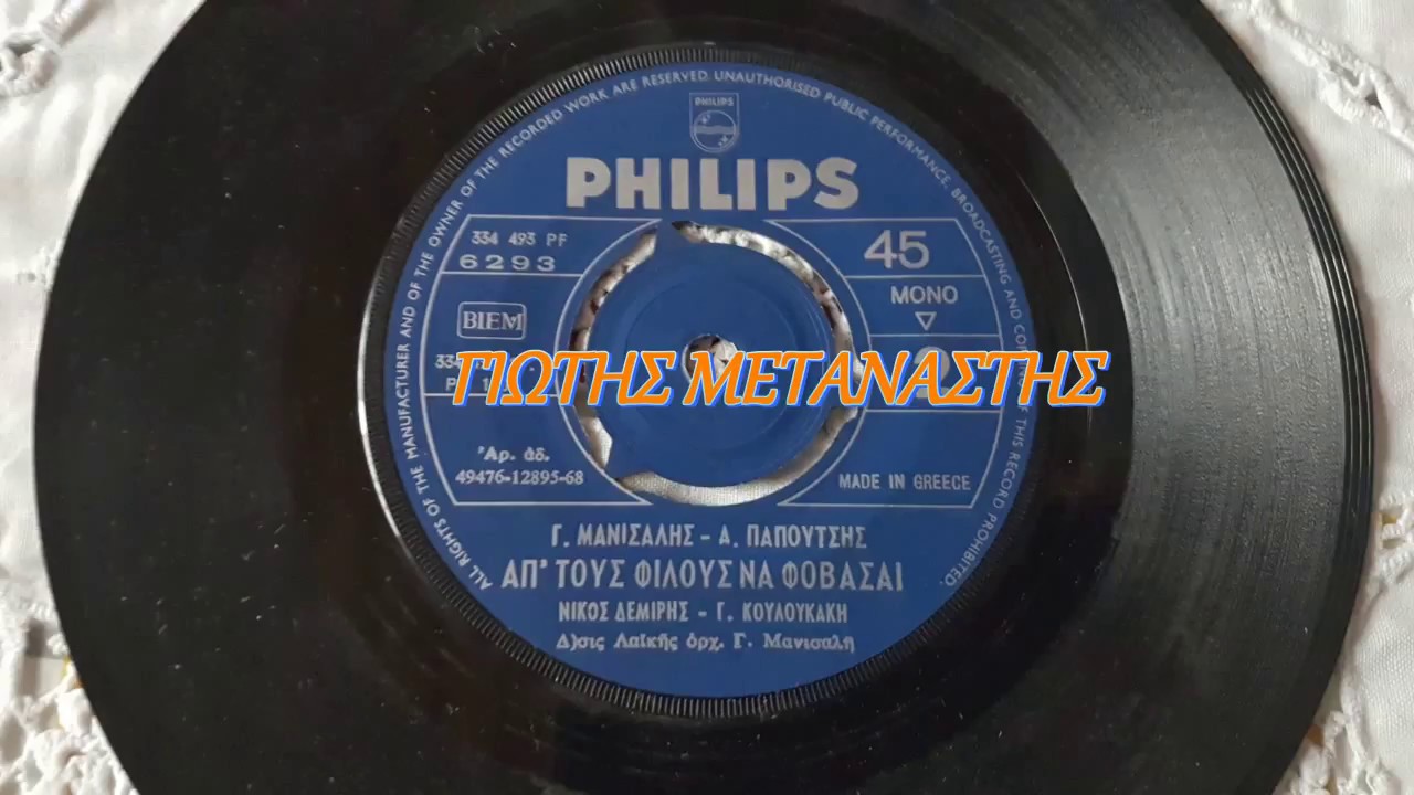 ΑΠ ΤΟΥΣ ΦΙΛΟΥΣ ΝΑ ΦΟΒΑΣΑΙ-ΝΙΚΟΣ ΔΕΜΙΡΗΣ-ΓΕΩΡΓIA ΚΟΥΛΟΥΚΑΚΗ
