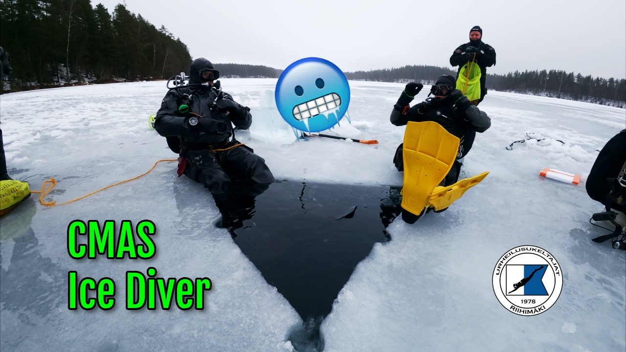 What happens on a ice diving course