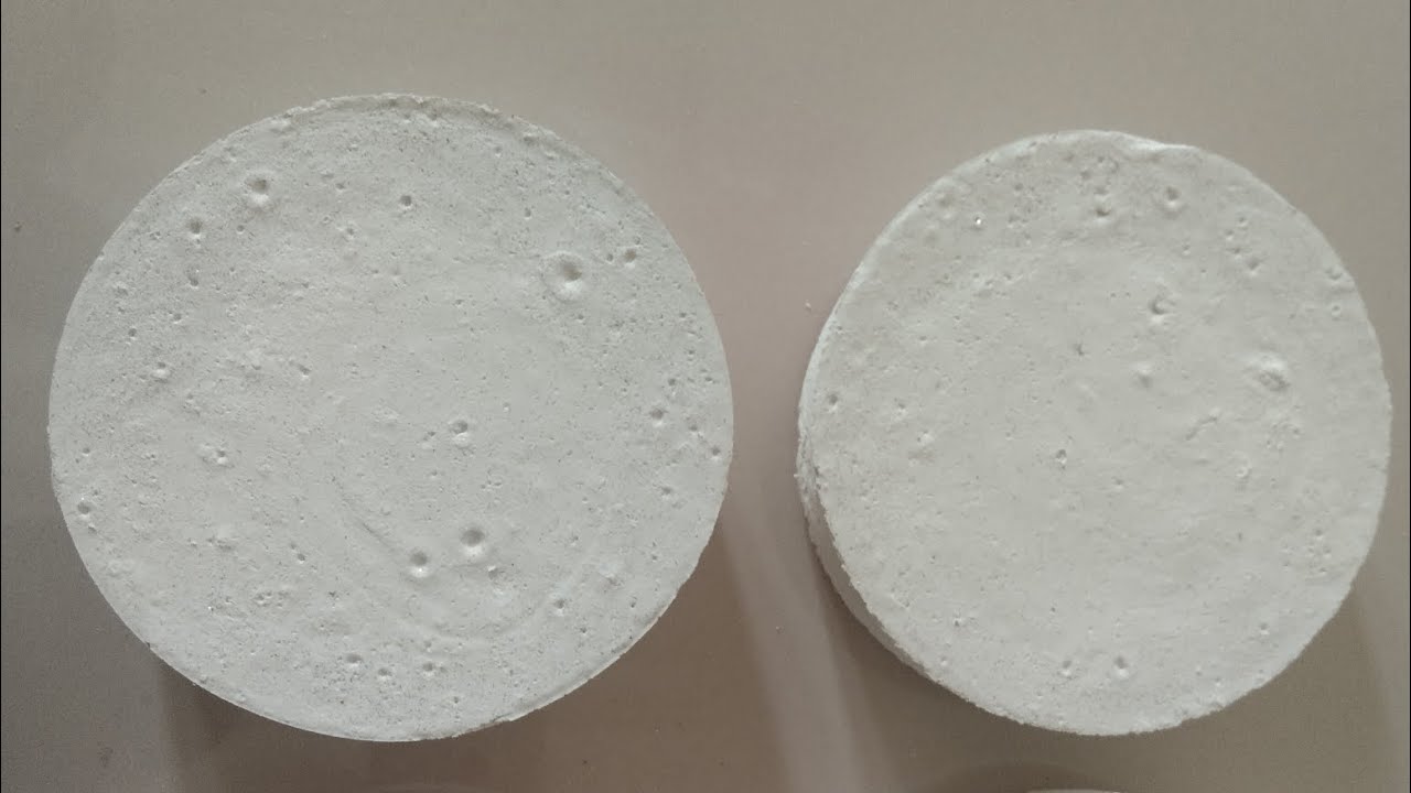 White Big Circle Gym Chalk Homemade