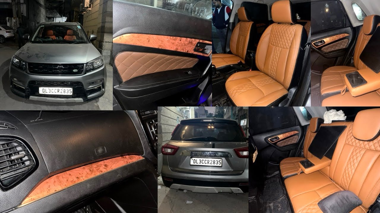 Old Brezza Fully Interior Upgrade 🔥 Company Copy Fitting Seat covers😱