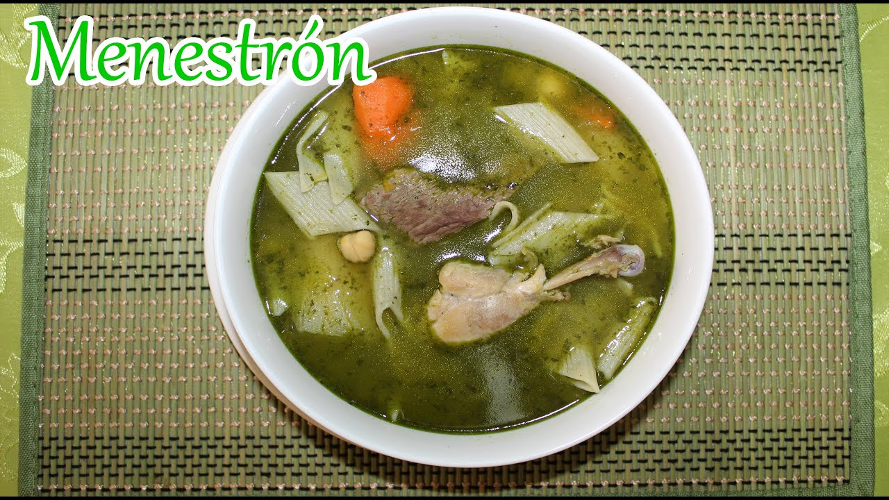 Sopa de Menestrón (Rápido y Fácil)