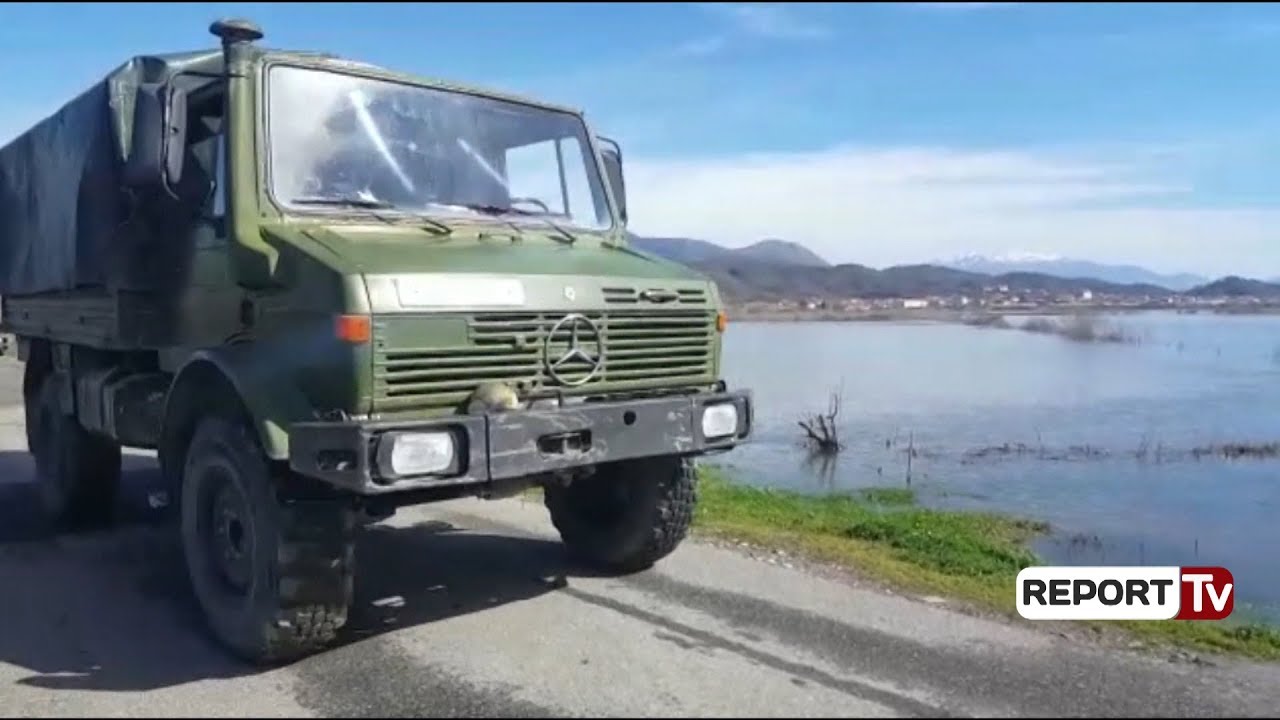 Report TV - Përmbytjet në Shkodër, fshati Obot del nga izolimi, FA sjellin ushqim për bagëtitë