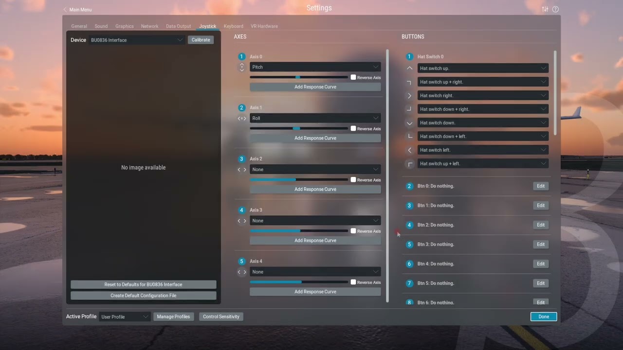 MaxFlightStick Joystick calibration and Axis assignment @ XPlane12 - Windows 11