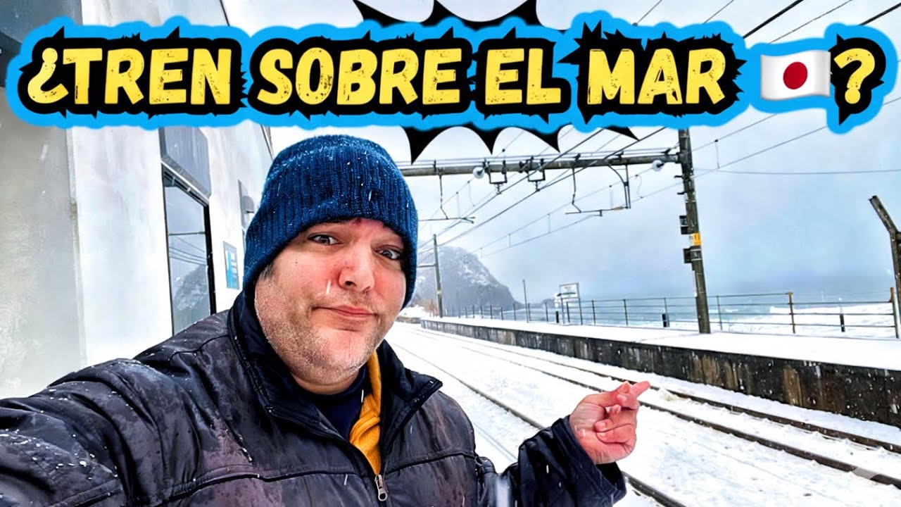 La estación más solitaria de JAPÓN: Un tren frente al mar