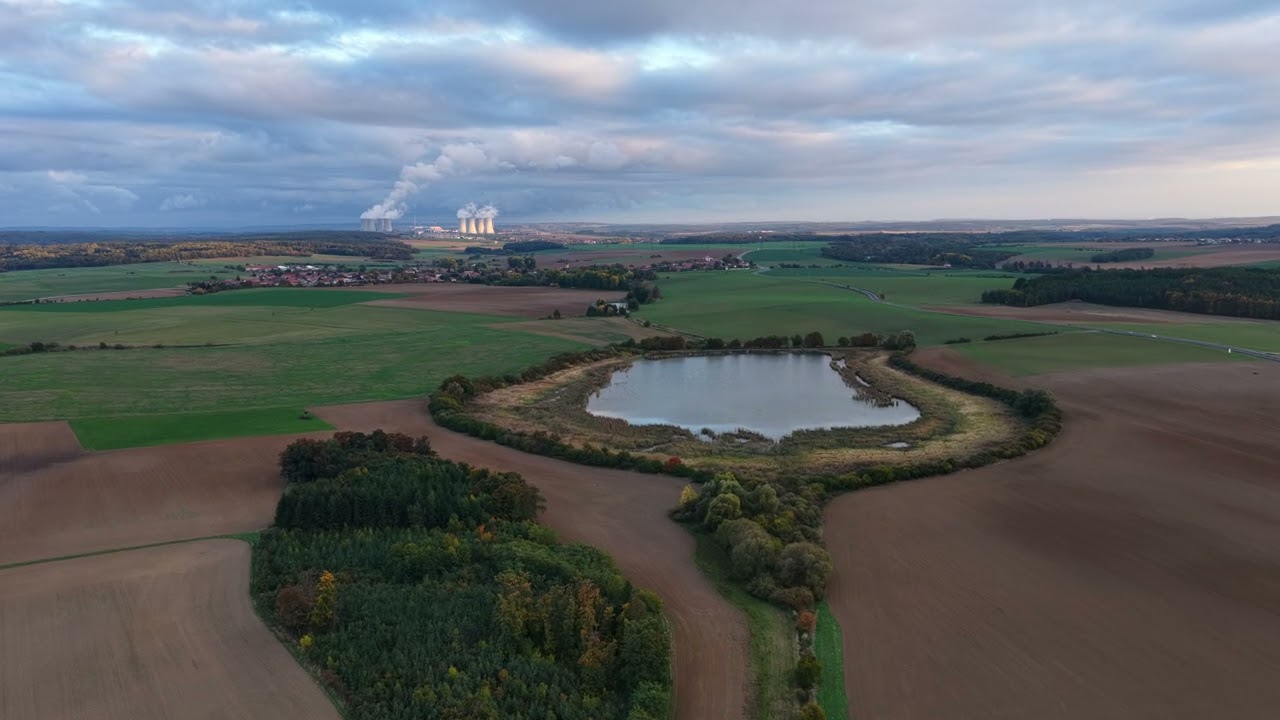 Valeč Dalešice dronem