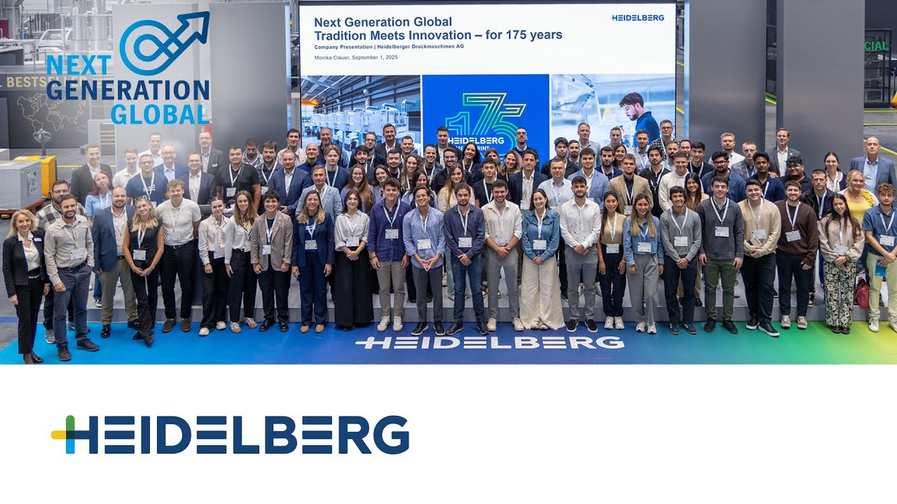 Next Generation Global Program 🌍 | Over 100 Future Leaders at HEIDELBERG Print Media Center Wiesloch