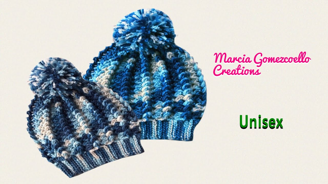 GORRO: Puff Fácil/ HOW TO CROCHET: Easy Crochet Puff Beanie