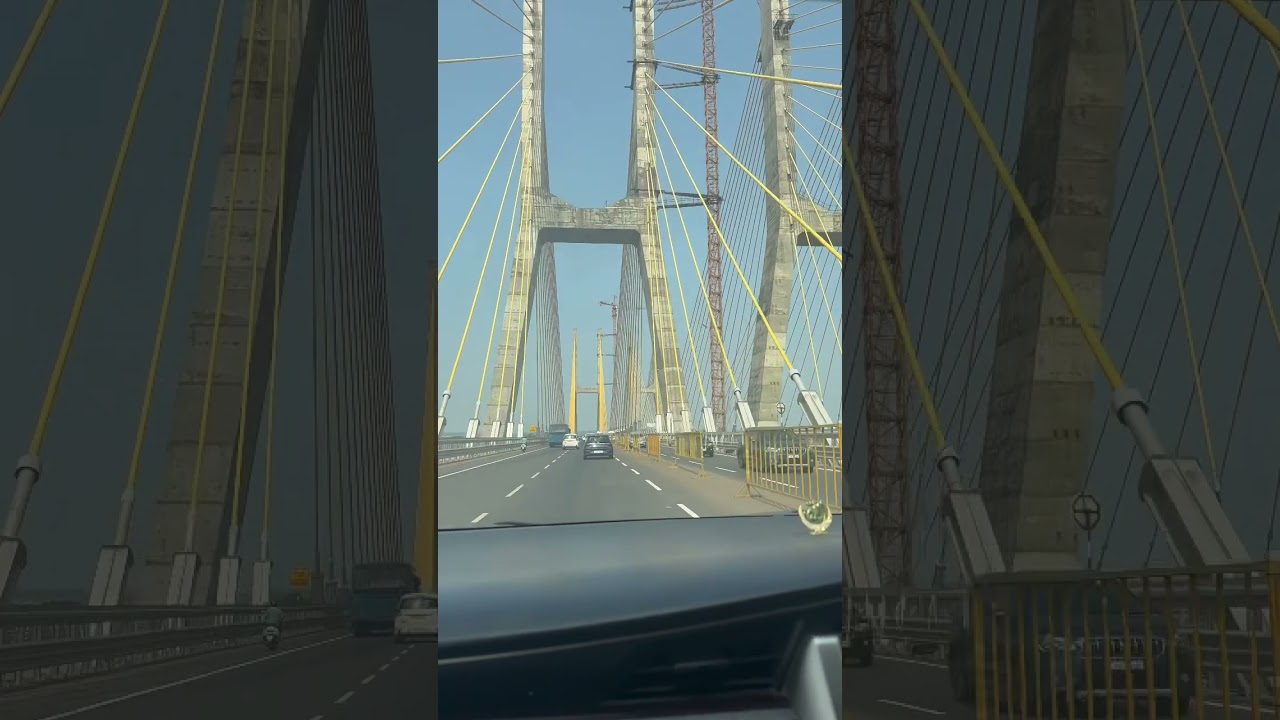 Cable bridge Goa | Zuari bridge Goa India| 8-Lane cable stayed bridge across river Zuari in Goa 2023