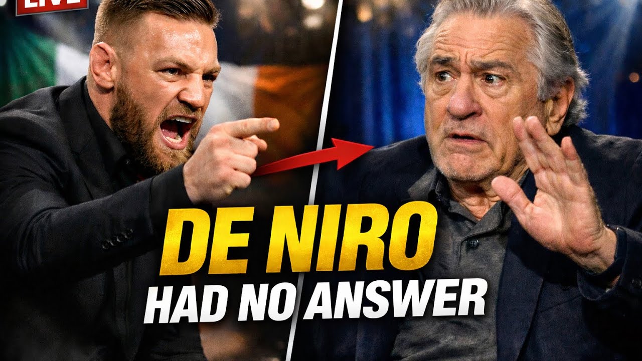 When Conor McGregor Made Robert De Niro Go Silent on Live TV-The Legend HadNo Response