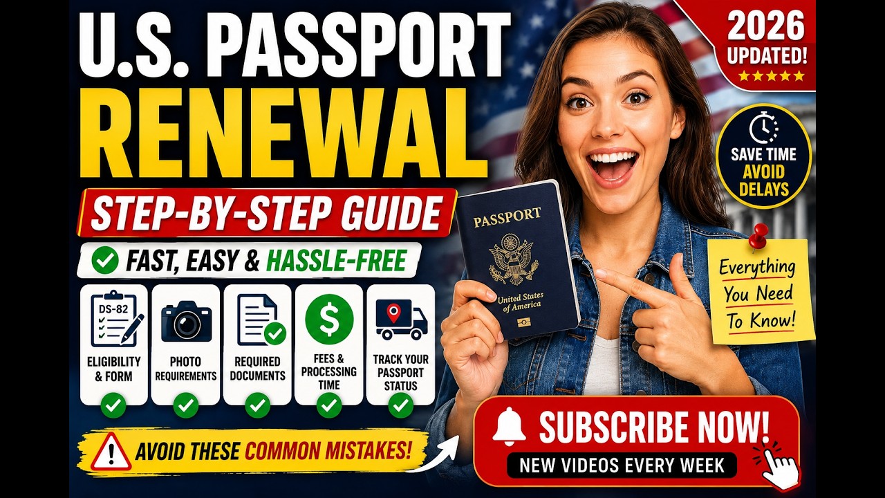 U.S. Passport Renewal Made Easy (2026 Step-by-Step Tutorial) | U.S. Passport Renewal 2026