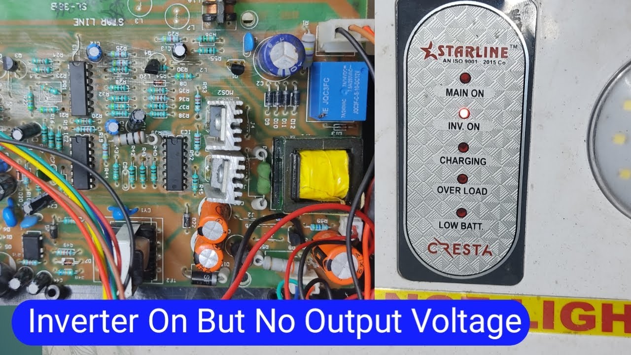 No Output Voltage Problem In Mini Inverter || 3cfl inverter Output problem