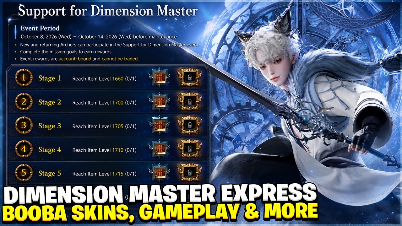 Lost Ark Dimension Master Express и игровой процесс, НОВЫЕ скины и прически с эффектом покачивания.