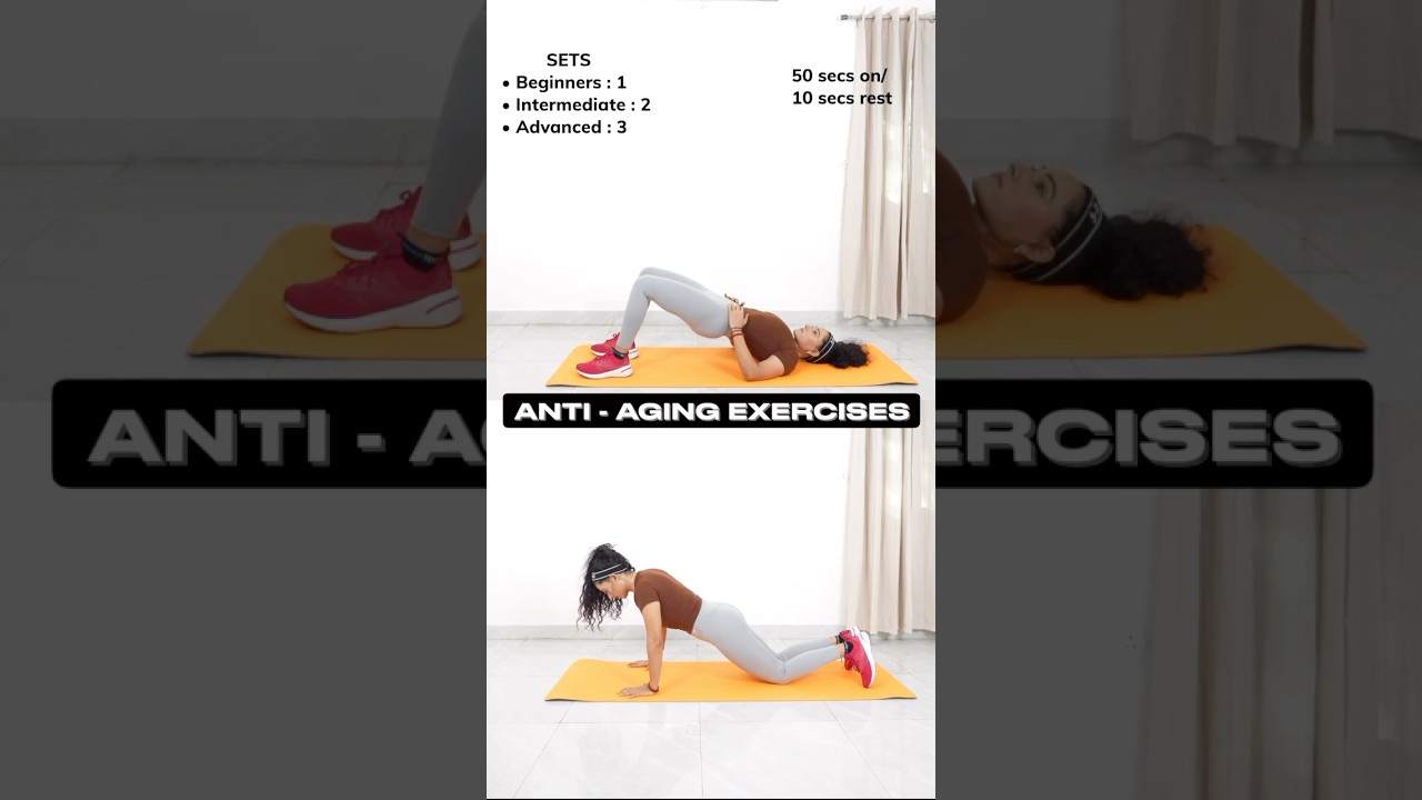 ✅5 ANTI-AGING Exercises to Keep You Strong, Toned, and Energized!#youtube #shorts #viral #antiaging