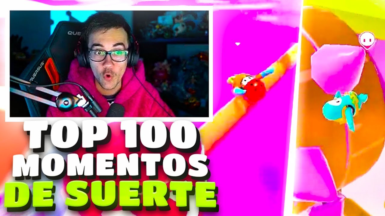 TOP 100 MOMENTOS DE SUERTE EN FALL GUYS PARTE 1