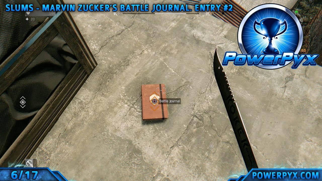 Dying Light - All Battle Journal Locations (Text Collectibles) - It's All In the Writing Trophy