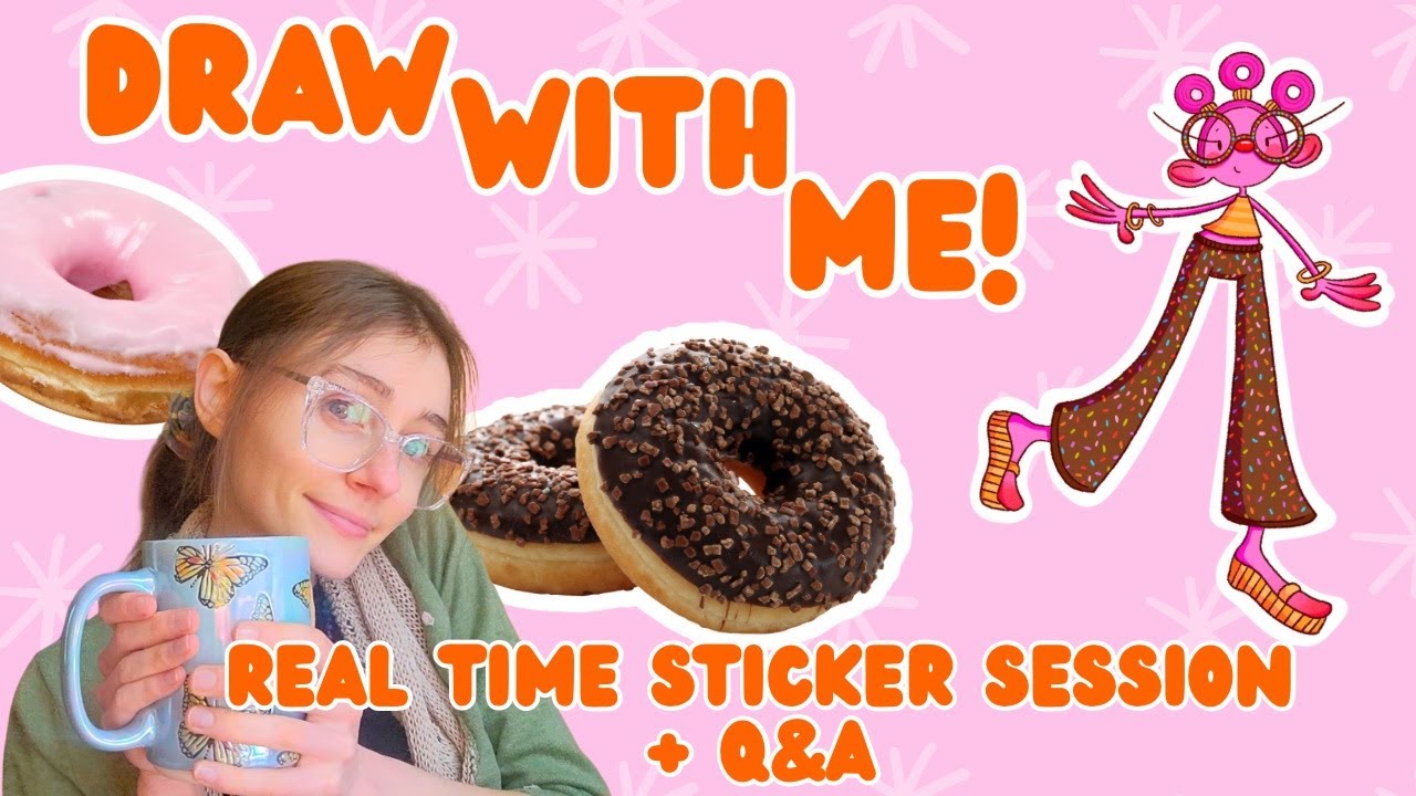 Draw With Me 🍩✏️ | Real Time Chatty Drawing Session in Procreate + Q&A