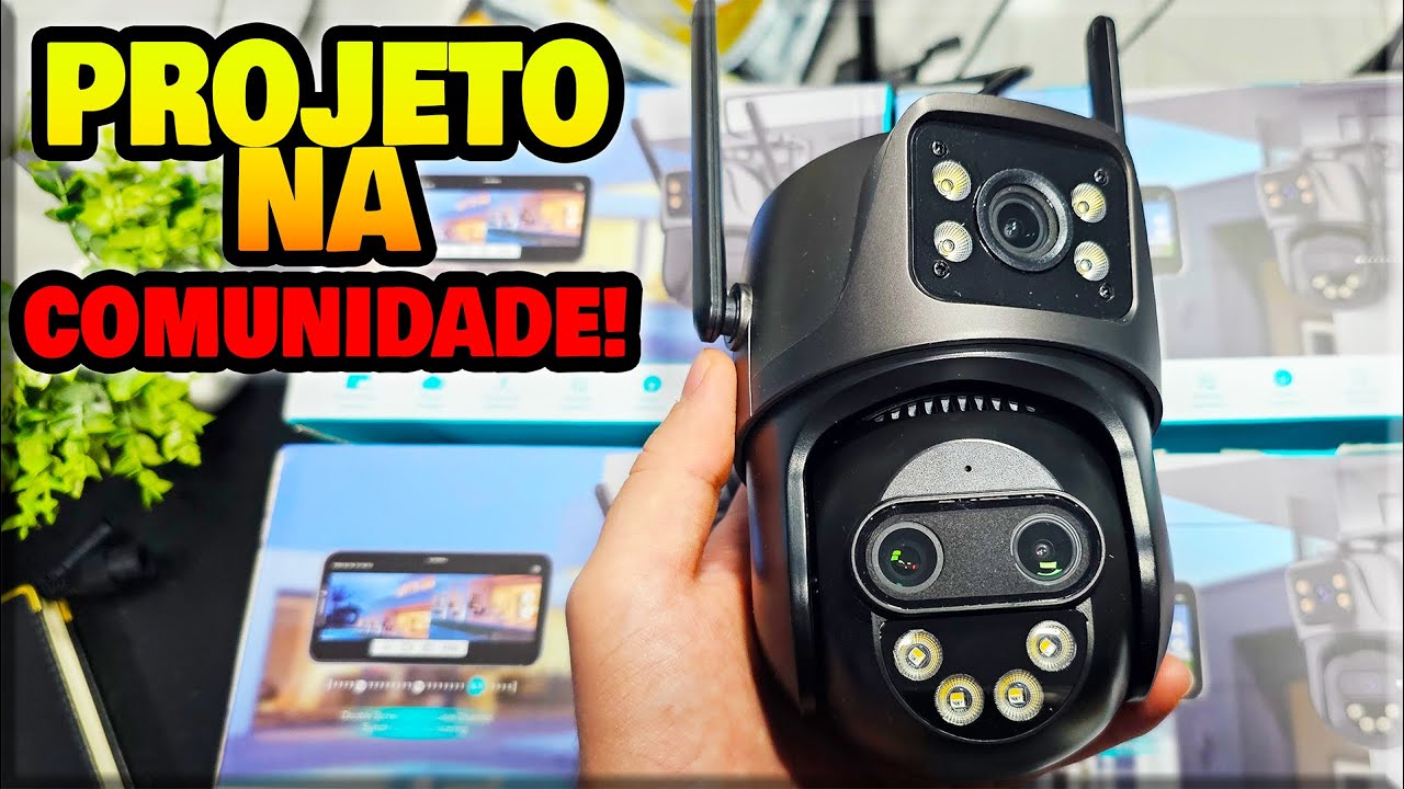 Comprei 6 câmeras de segurança que puxa placa de carro a 50 metros!