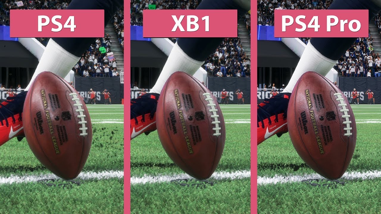 Madden NFL 18 &ndash; PS4 vs. Xbox One vs. PS4 Pro Graphics Comparison Frostbite