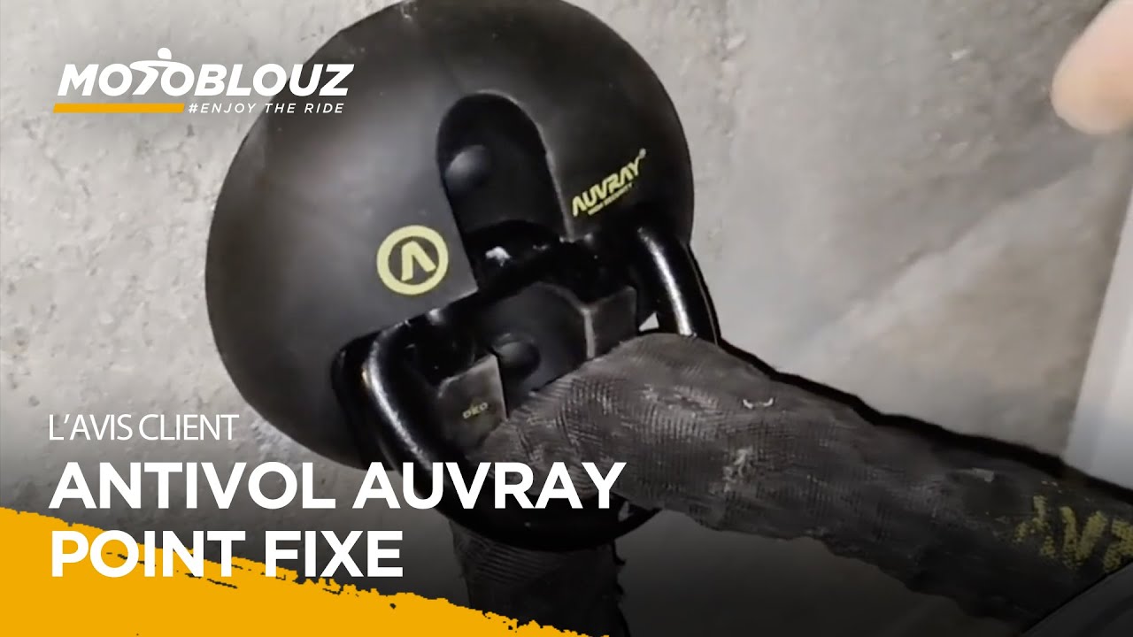 Alexandre, client Motoblouz présente l'ANTIVOL AUVRAY POINT FIXE SECURITE