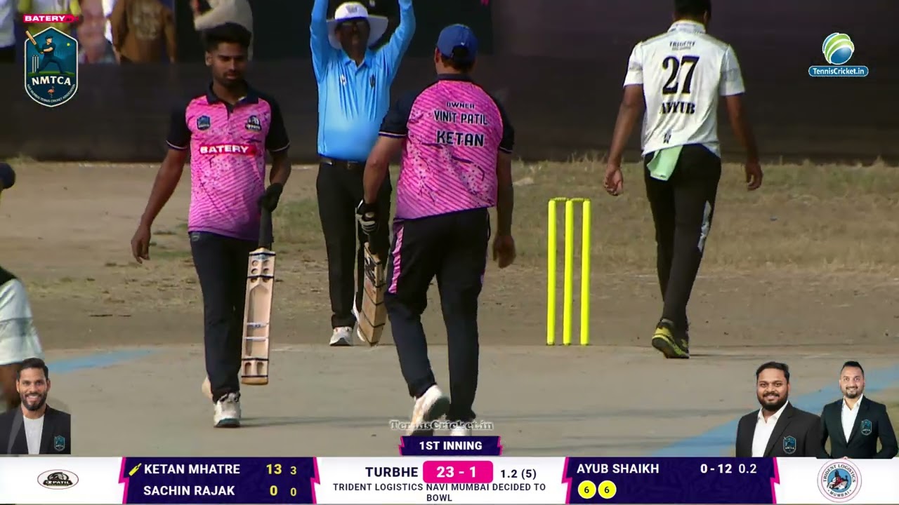 D R PATIL WARRIORS TURBHE VS TRIDENT LOGISTICS NAVI MUMBAI MATCH || NMTCA Trophy 2025