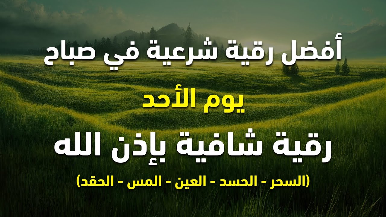 أفضل رقية شرعية في صباح يوم الاحد  علاج الحسد_السحر_العين _حفظ وتحصين للمنزل _القارئ علاء عقل