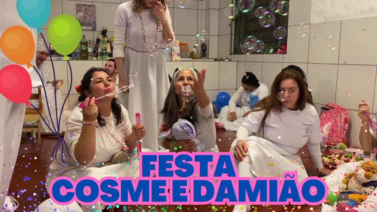 VEJA NOSSA LINDA FESTA para COSME E DAMIÃO, CHEGADA DOS ERÊS COM MUITA FELICIDADE na UMBANDA