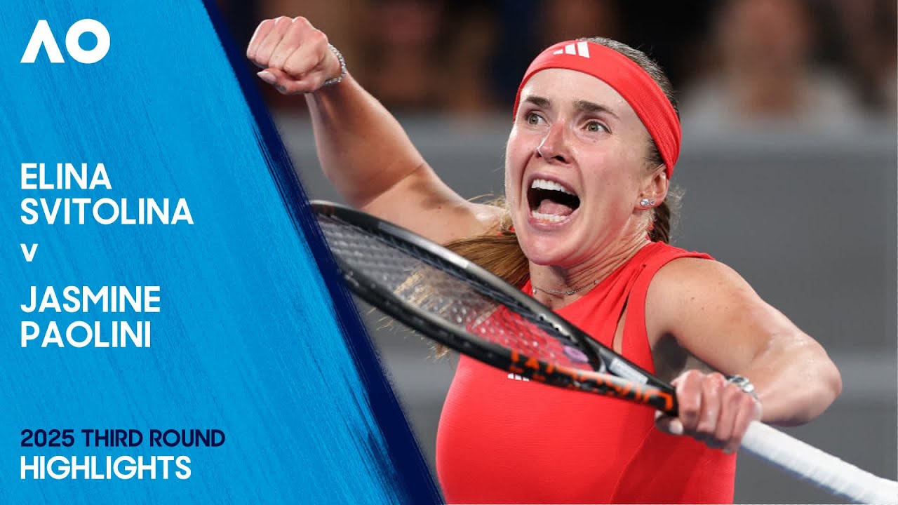 Elina Svitolina v Jasmine Paolini Highlights | Australian Open 2025 Third Round