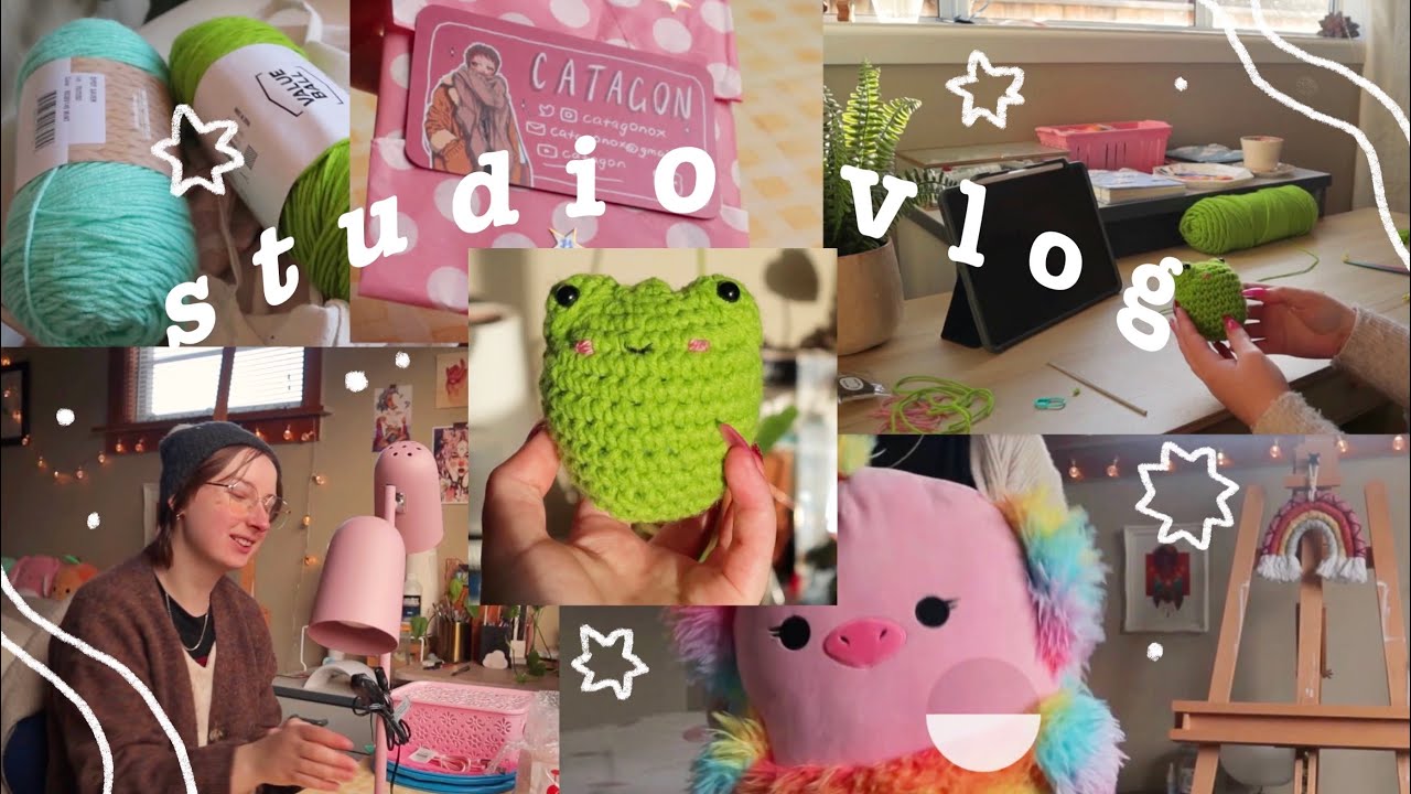 Studio Vlog 🧶 Lots of Crochet and Studio Cleaning