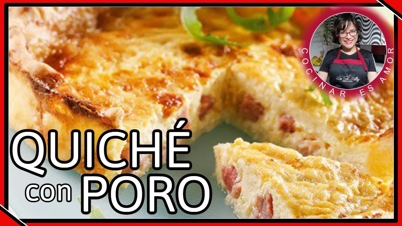QUICHÉ de PORO con TOCINO | 