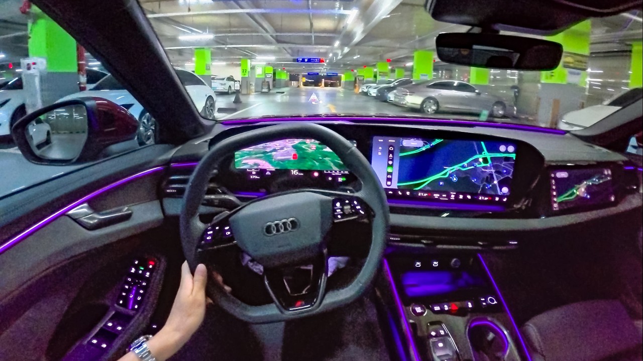 2026 Audi A6 3.0 TFSI V6 S-Line POV Night Drive