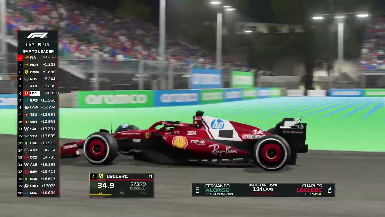 ❗Charles Leclerc Vs Max Verstappen❗Race F1 Las Vegas #LasVegasGP 2025
