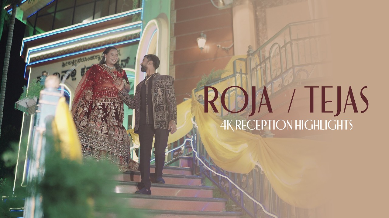 Roja & Tejas - 4K Reception Highlights 2026 | Dilip Photography & Films | Bengaluru