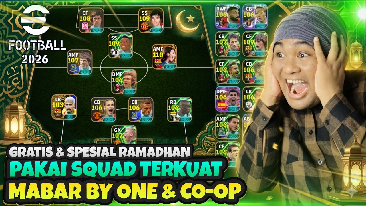 SQUAD SULTAN TERKUAT ! Mabar By One & Co-Op Bareng Viewers Gratis Push DIVISI eFootball 2026 Mobile