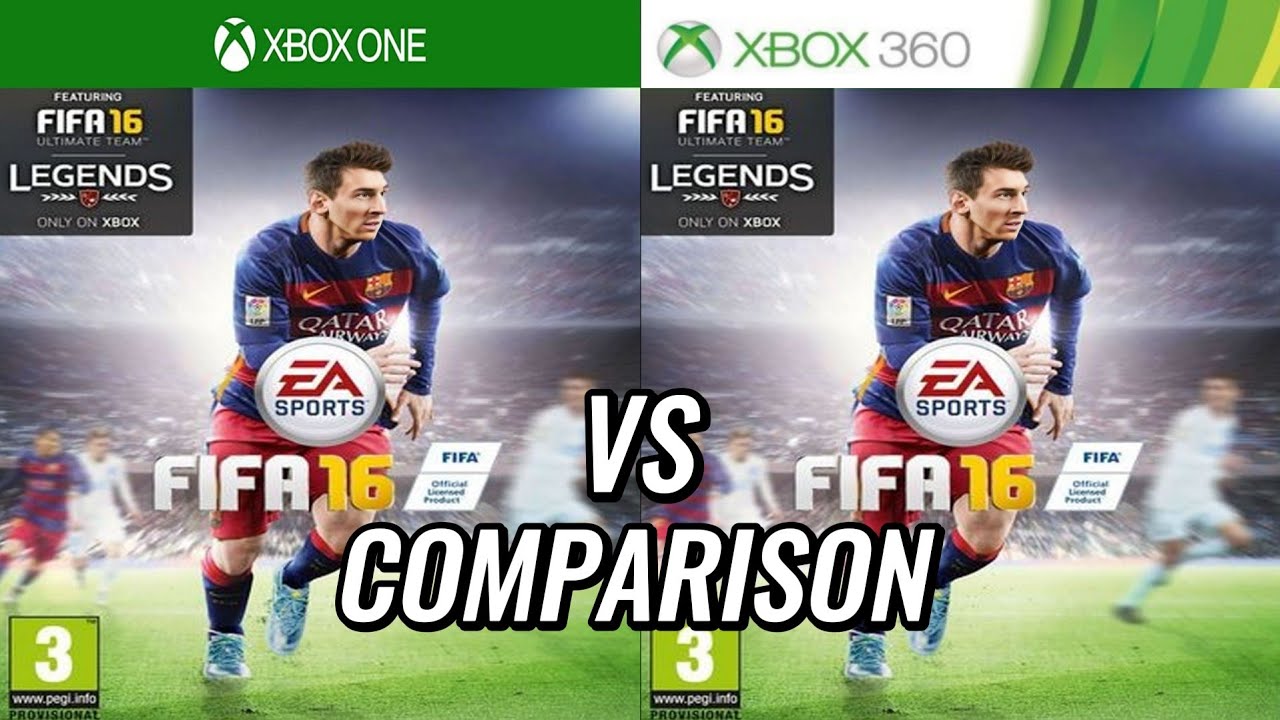 FIFA 16 Xbox One против Xbox 360