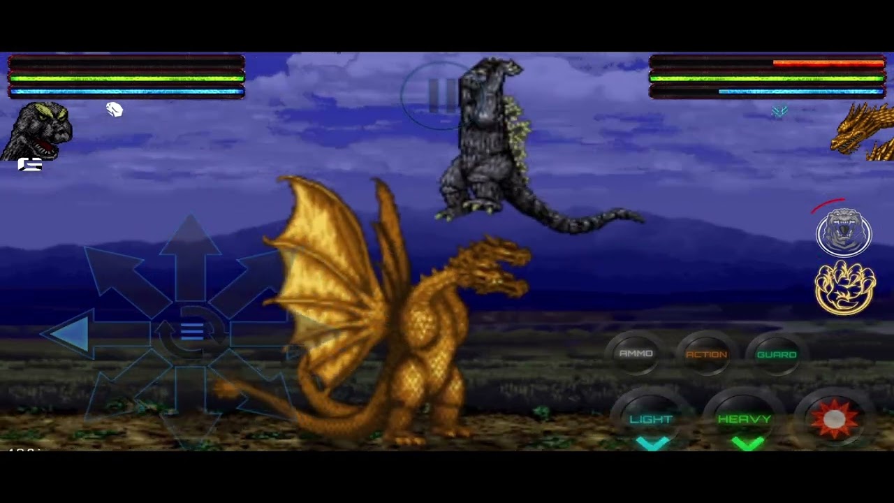 Godzilla Omniverse - Godzilla 60s vs Futurian King Ghidorah