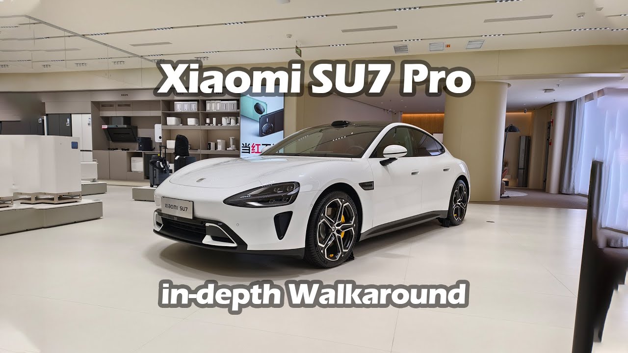 Pearl White Xiaomi SU7 Pro in-depth Walkaround - Big Bear Test Car