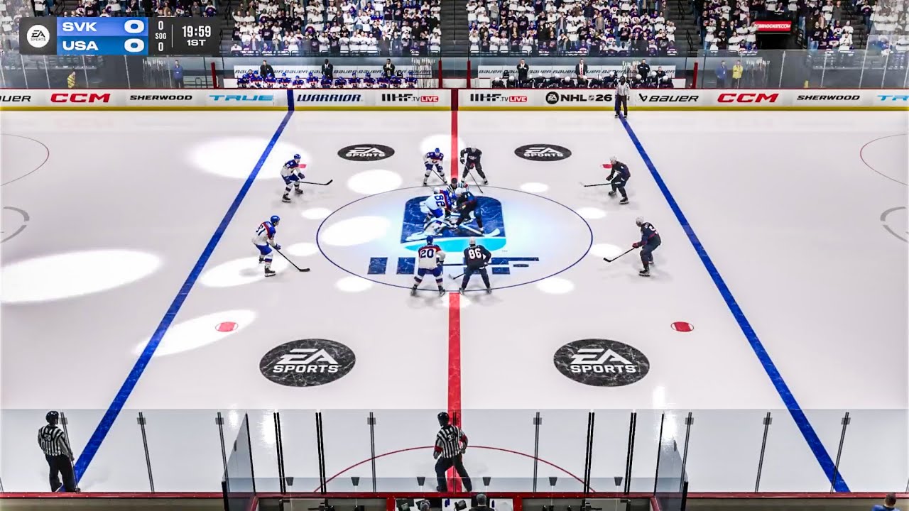 USA vs Slovakia - Semifinals 2026 Winter Olympics NHL 26 Gameplay