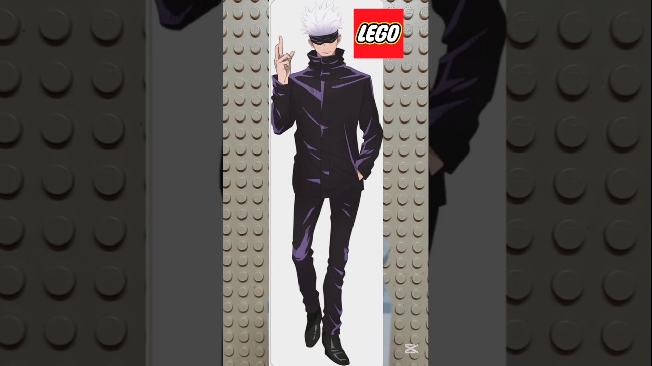 How to build a LEGO Gojo Saturo  from Jujutsu Kaisen #jujutsukaisen #gojo #anime #lego